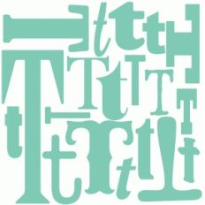 t - monogram collage
