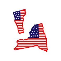 stars and stripes: vermont - new york