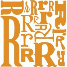 r - monogram collage