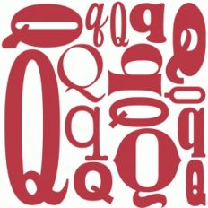 q - monogram collage