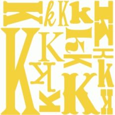 k - monogram collage
