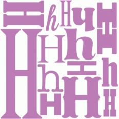 h - monogram collage