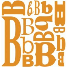 b - monogram collage