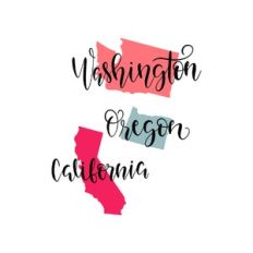 washington - oregon - california