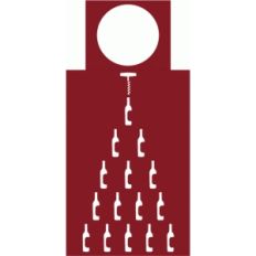 wine bottle tree gift tag