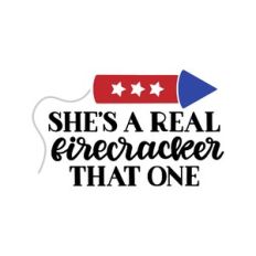 she's a real firecracker that one
