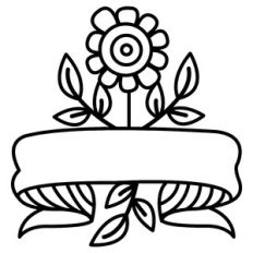 simple floral banner
