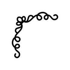 filigree corner decoration
