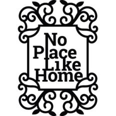 home with text design