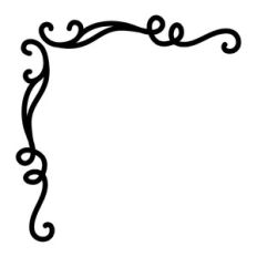filigree corner decoration