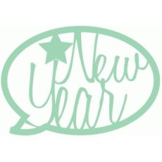 new year speech bubble