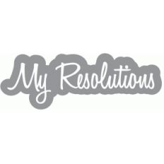 my resolutions word bubble