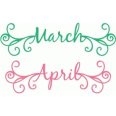 curlicue months march april