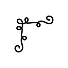 filigree corner decoration