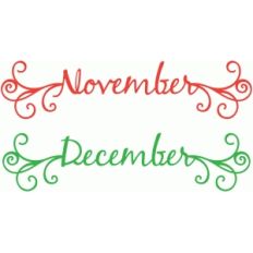 curlicue months november december