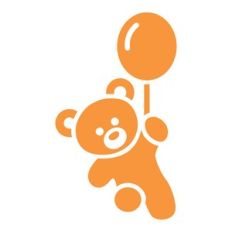 bear with balloons