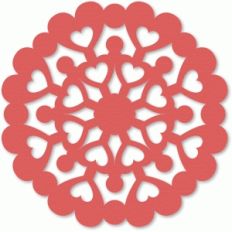 heartflake doily