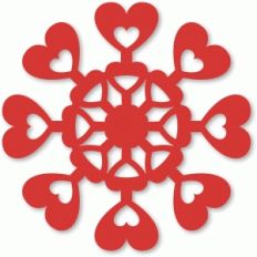 heartflake doily