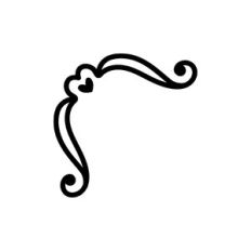 filigree corner decoration