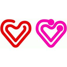 heart clips (around)