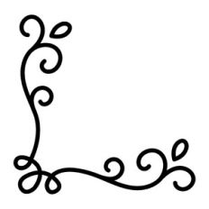 filigree corner decoration