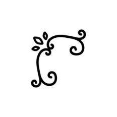 filigree corner decoration