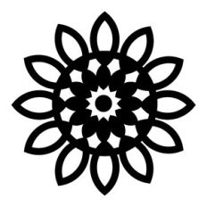 floral mandala element