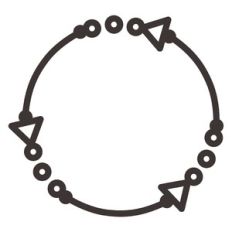 round arrow frame