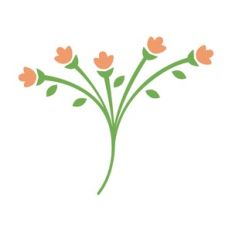 floral leaf ornament