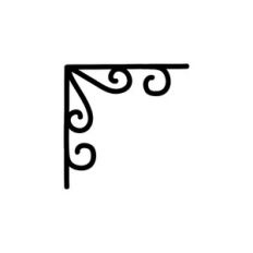 filigree corner decoration