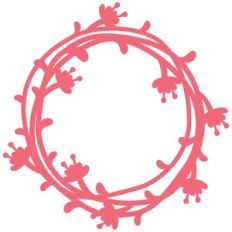 delicate floral wreath