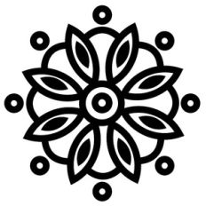 floral mandala element