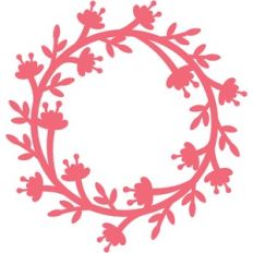 delicate floral wreath