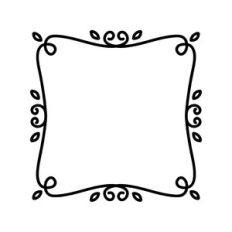 simple line frame