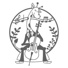 cello giraffe