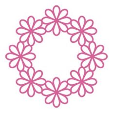 flower wreath frame