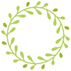 leaves wreath design