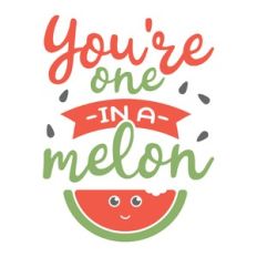 you are one in a melon