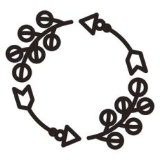 arrow wreath frame