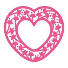 decorative floral heart design