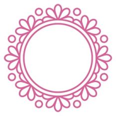 flower wreath frame