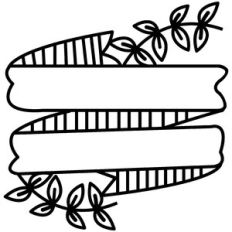 simple leaves banner