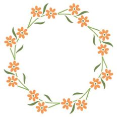 delicate floral wreath
