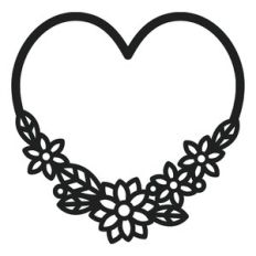 decorative heart frame