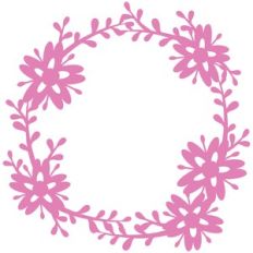 delicate floral wreath