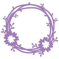 delicate floral wreath