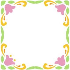 floral frame design