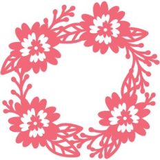 delicate floral wreath