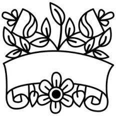 simple floral banner
