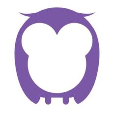 owl monogram frame